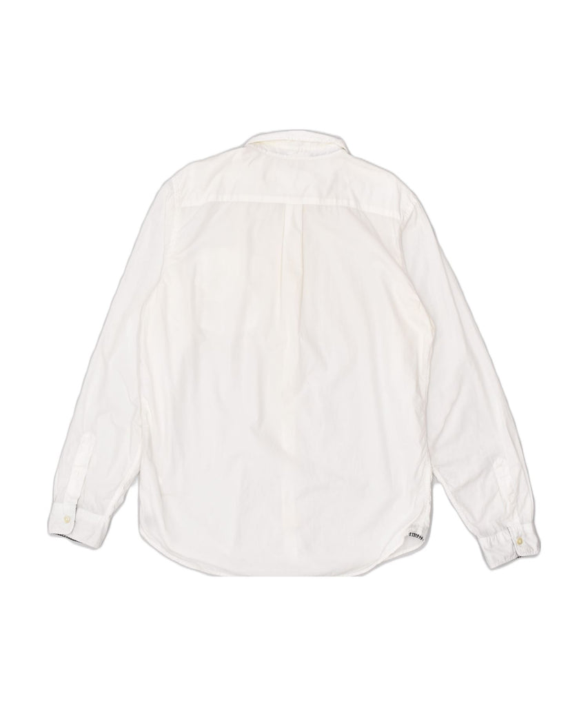 WOOLRICH Mens Shirt XL Off White Cotton | Vintage | Thrift | Second-Hand | Used Clothing | Messina Hembry 