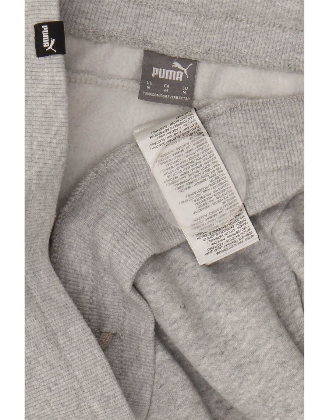 Puma Mens Tracksuit Trousers Joggers Medium Grey Cotton
