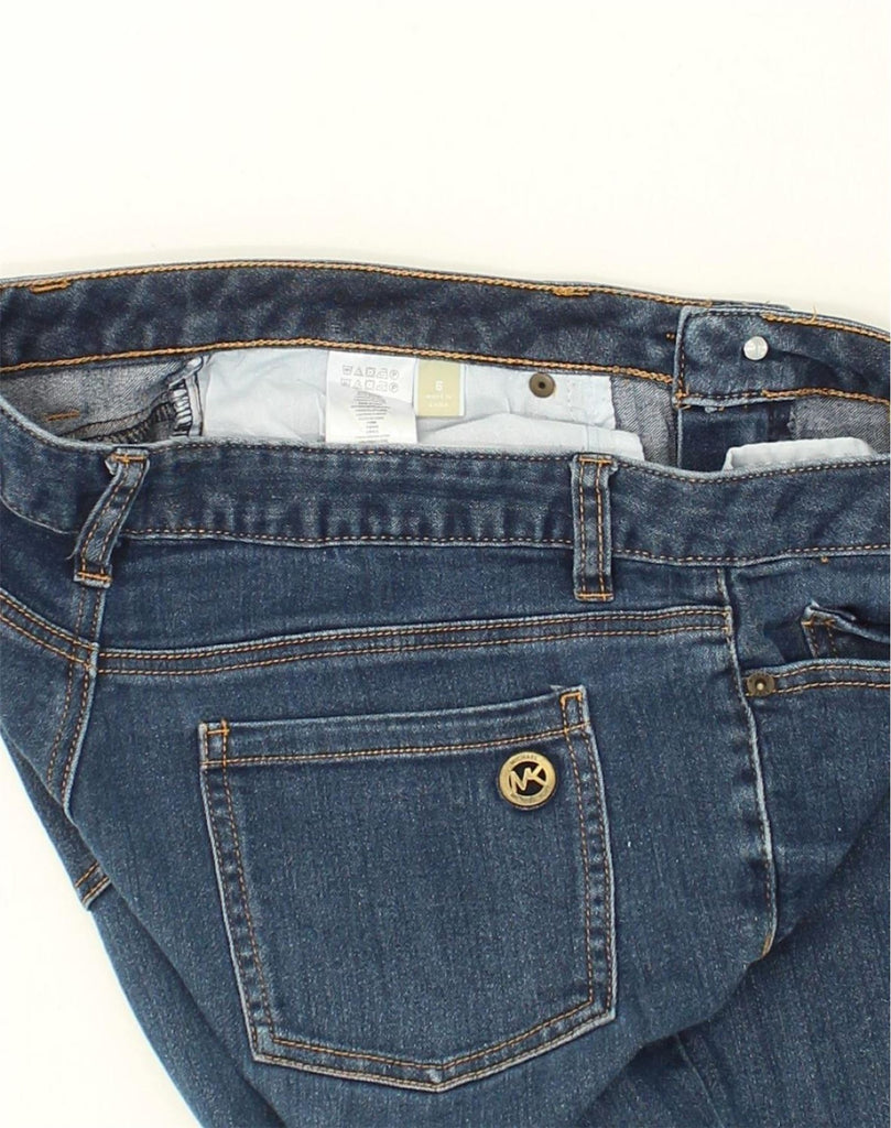 MICHAEL KORS Womens Slim Jeans US 6 Medium W32 L28 Blue Cotton | Vintage Michael Kors | Thrift | Second-Hand Michael Kors | Used Clothing | Messina Hembry 