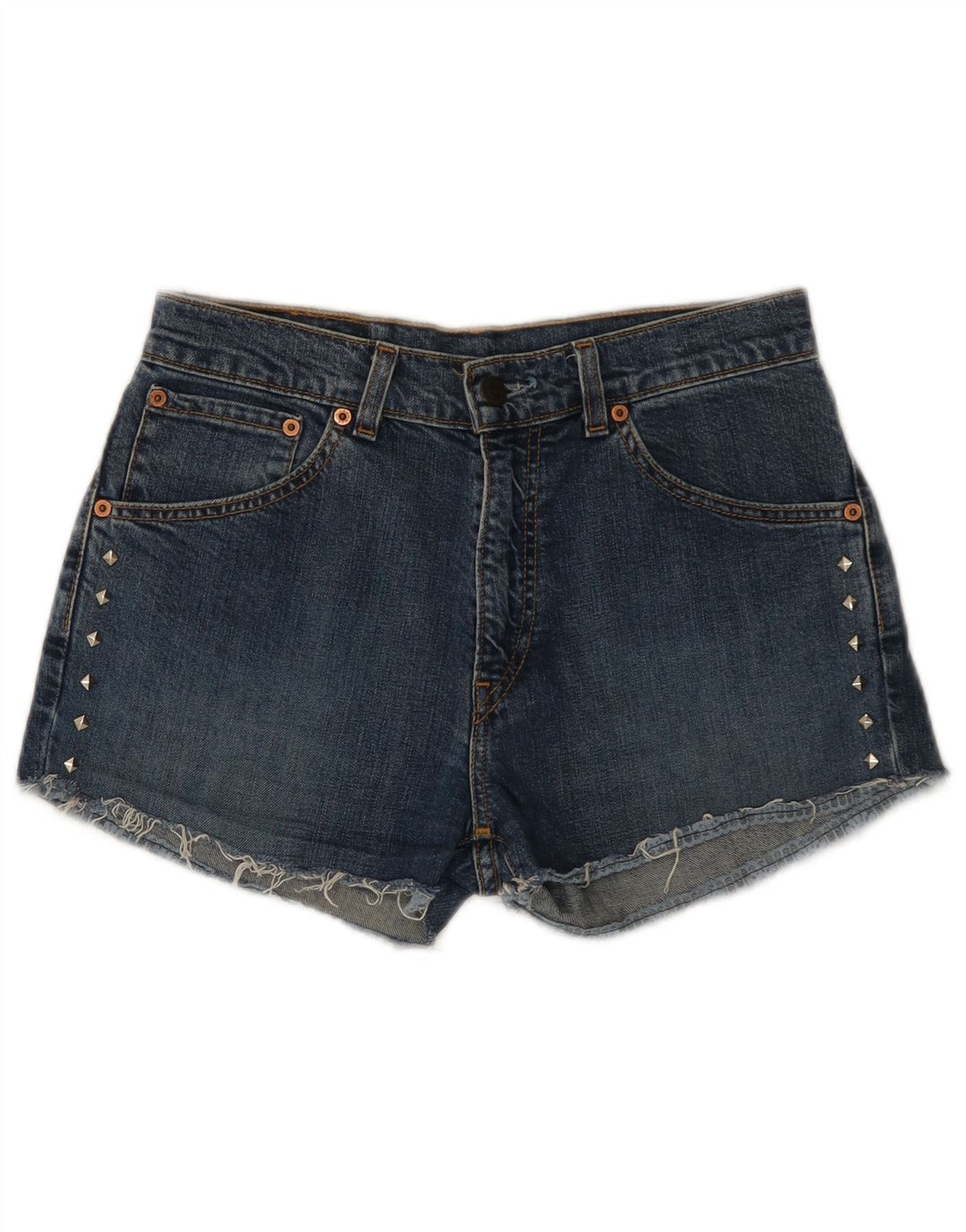 Levi's Womens 525 Denim Shorts W30 Medium  Blue Cotton