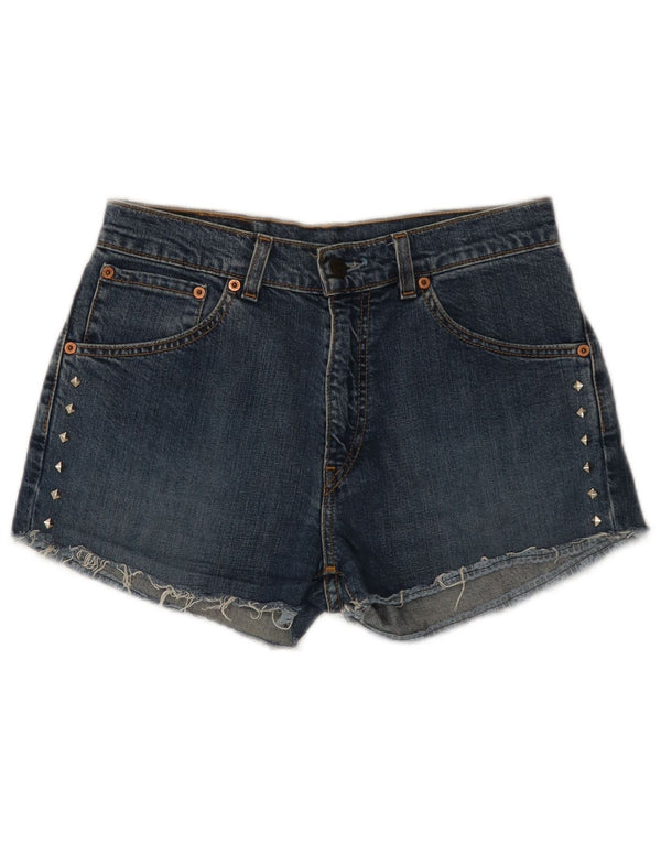 Levi's Womens 525 Denim Shorts W30 Medium  Blue Cotton