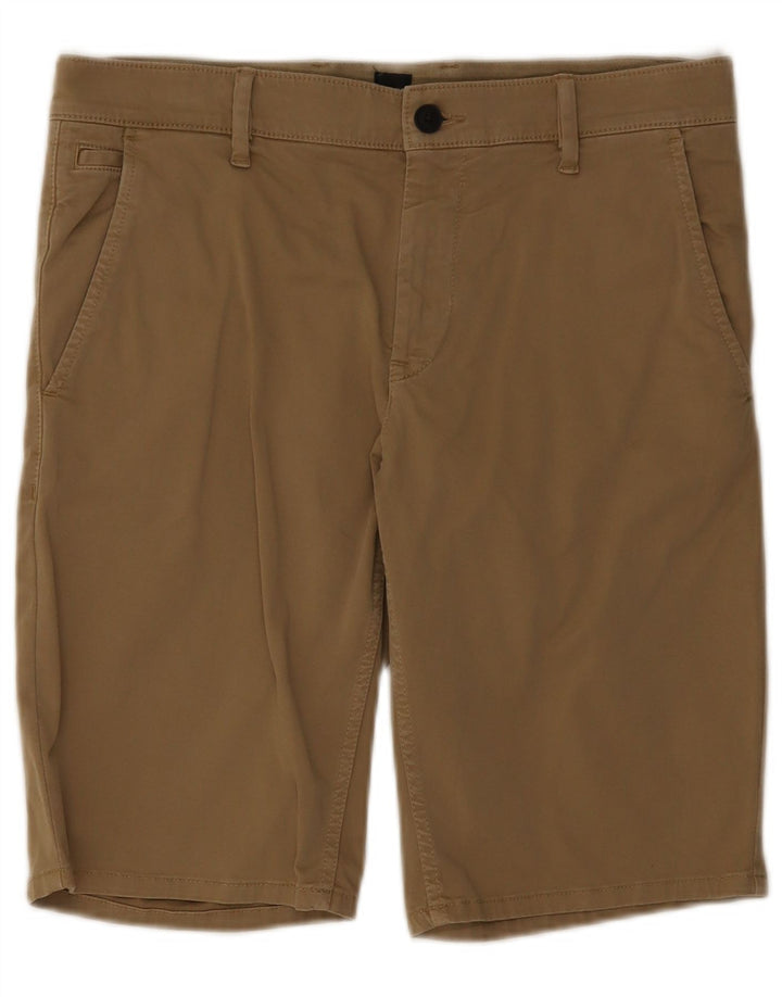 Hugo Boss Mens Chino Shorts W32 Medium Brown Cotton