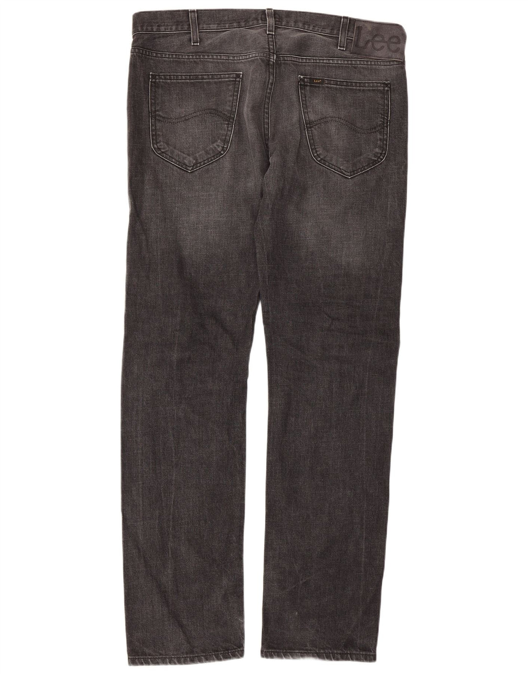 Lee Mens Daren Straight Jeans W36 L34 Grey Cotton