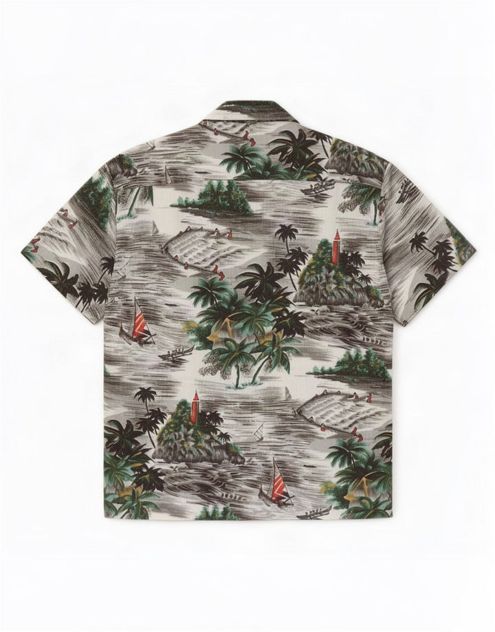 Kennington Mens Short Sleeve Shirt Large Multicoloured Hawaiian