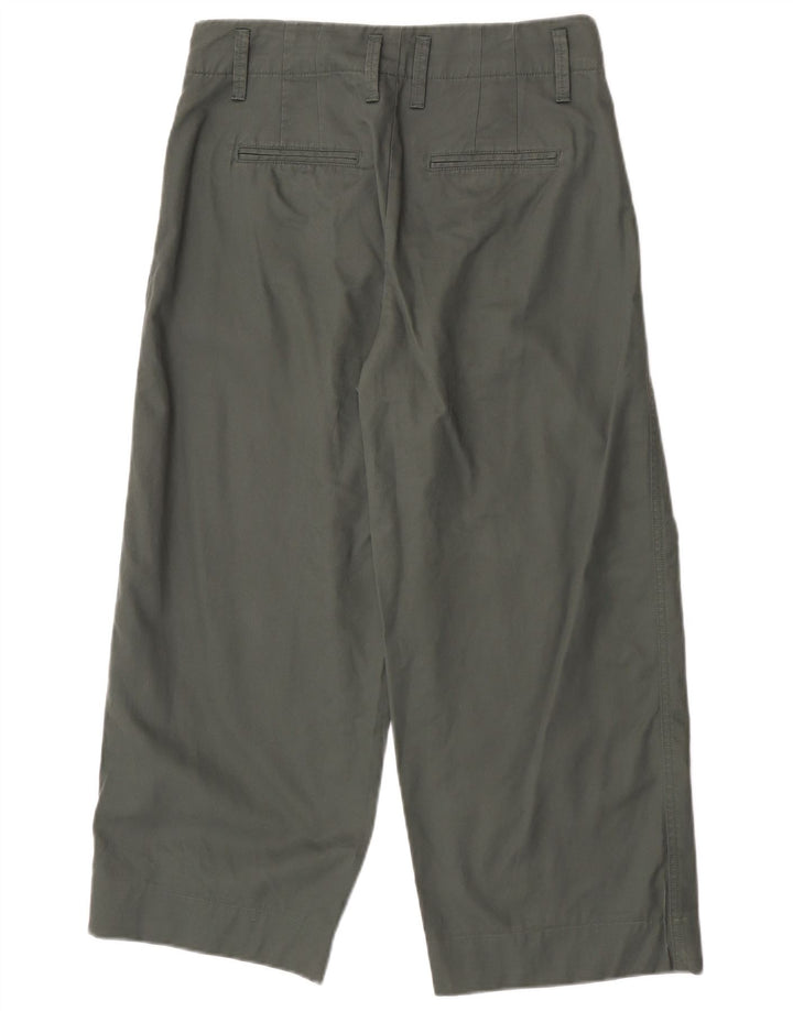Gap Womens Pegged Cropped Trousers W27 L24 Green Cotton
