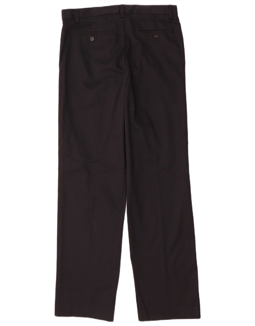 EDDIE BAUER Mens Straight Chino Trousers W32 L34 Black Cotton