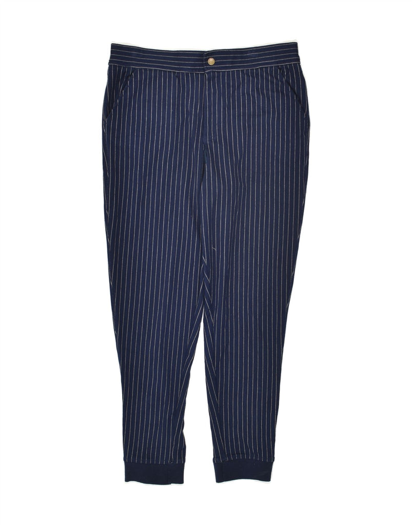 TOMMY HILFIGER Womens Joggers Chino Trousers W30 L28  Navy Blue Pinstripe | Vintage Tommy Hilfiger | Thrift | Second-Hand Tommy Hilfiger | Used Clothing | Messina Hembry 