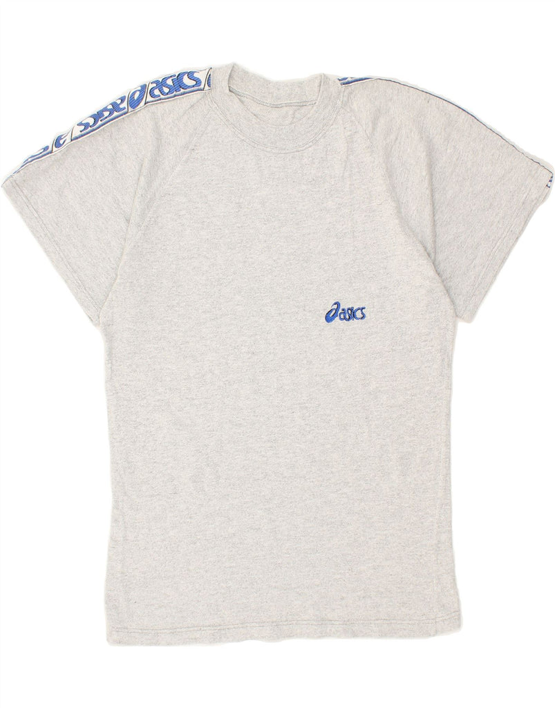 ASICS Mens Graphic T-Shirt Top Large Grey Vintage Asics and Second-Hand Asics from Messina Hembry 