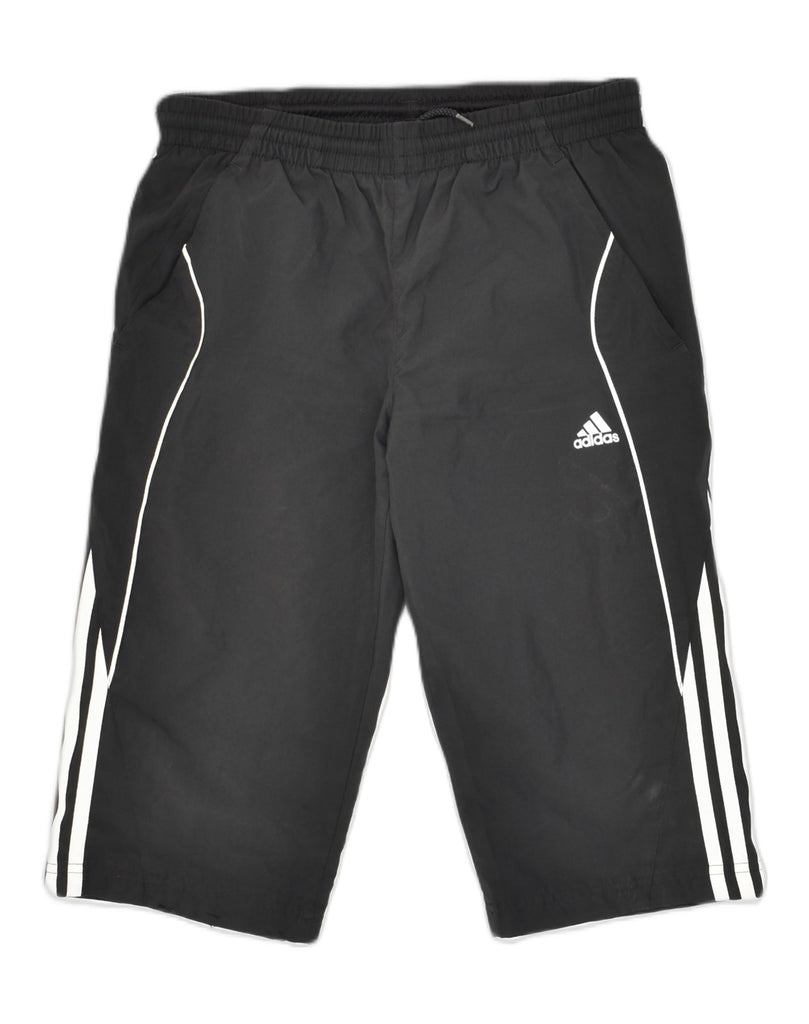 ADIDAS Boys Sport Shorts 11-12 Years Black Polyester | Vintage Adidas | Thrift | Second-Hand Adidas | Used Clothing | Messina Hembry 