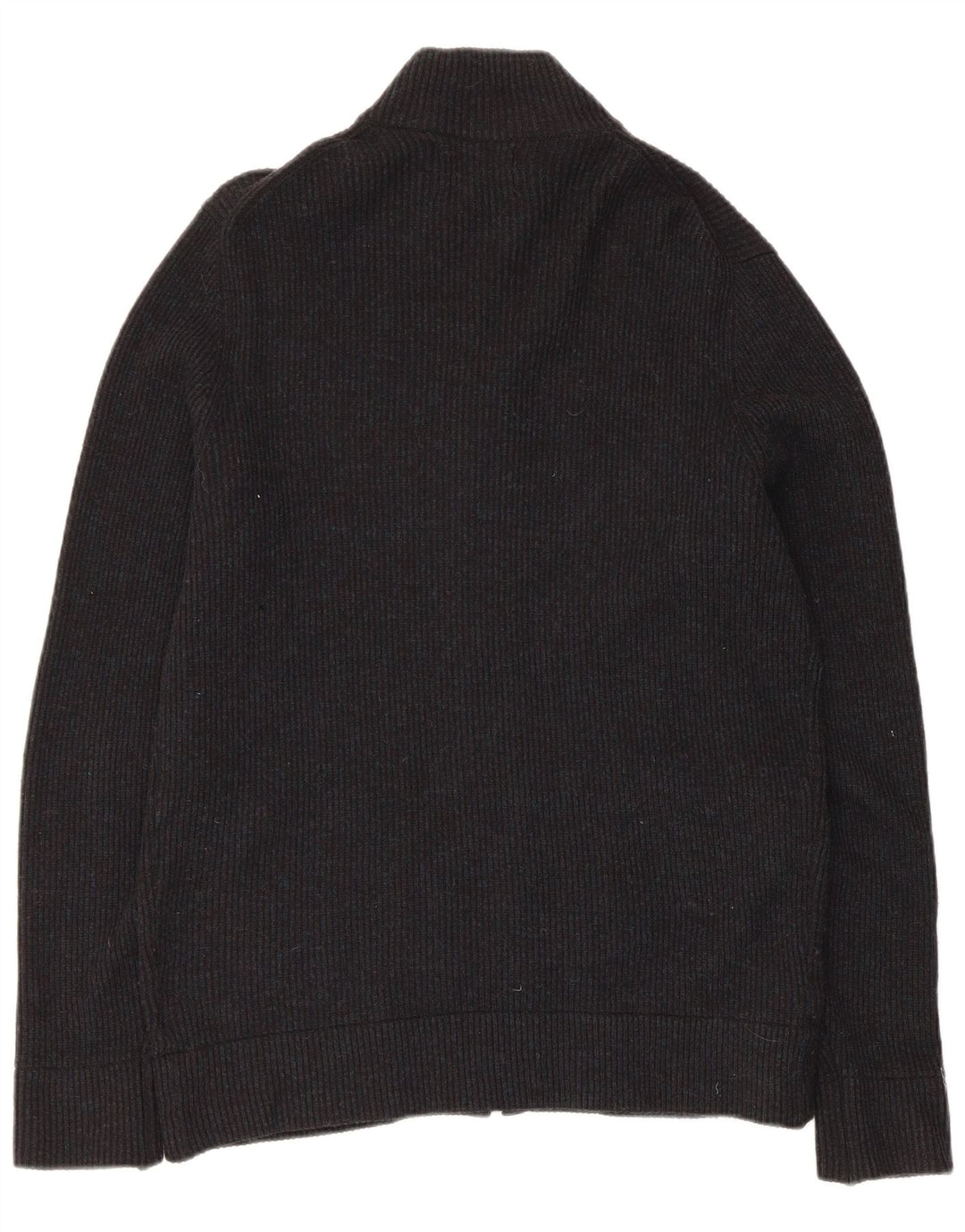 Marks & Spencer Mens Cardigan Sweater Medium Black Wool