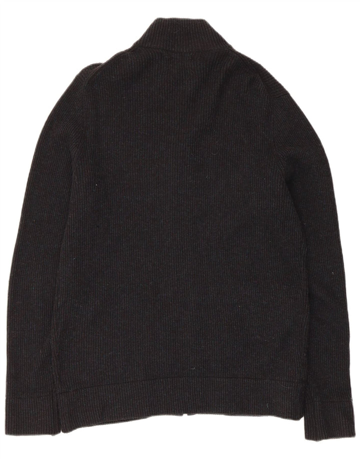 Marks & Spencer Mens Cardigan Sweater Medium Black Wool