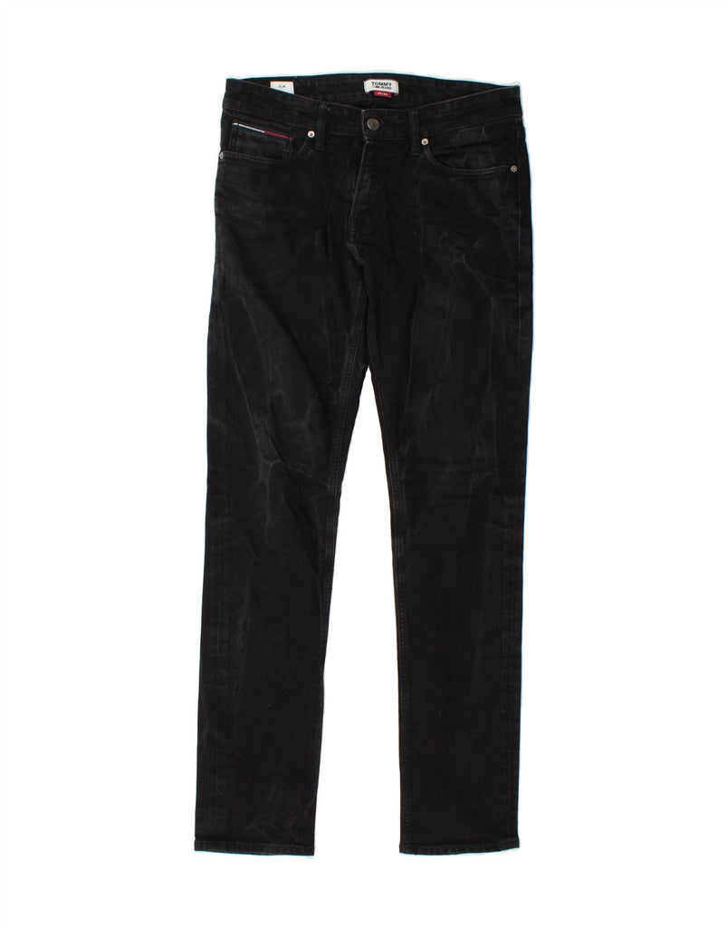 TOMMY HILFIGER Mens Slim Jeans  W32 L34 Black Cotton Vintage Tommy Hilfiger and Second-Hand Tommy Hilfiger from Messina Hembry 