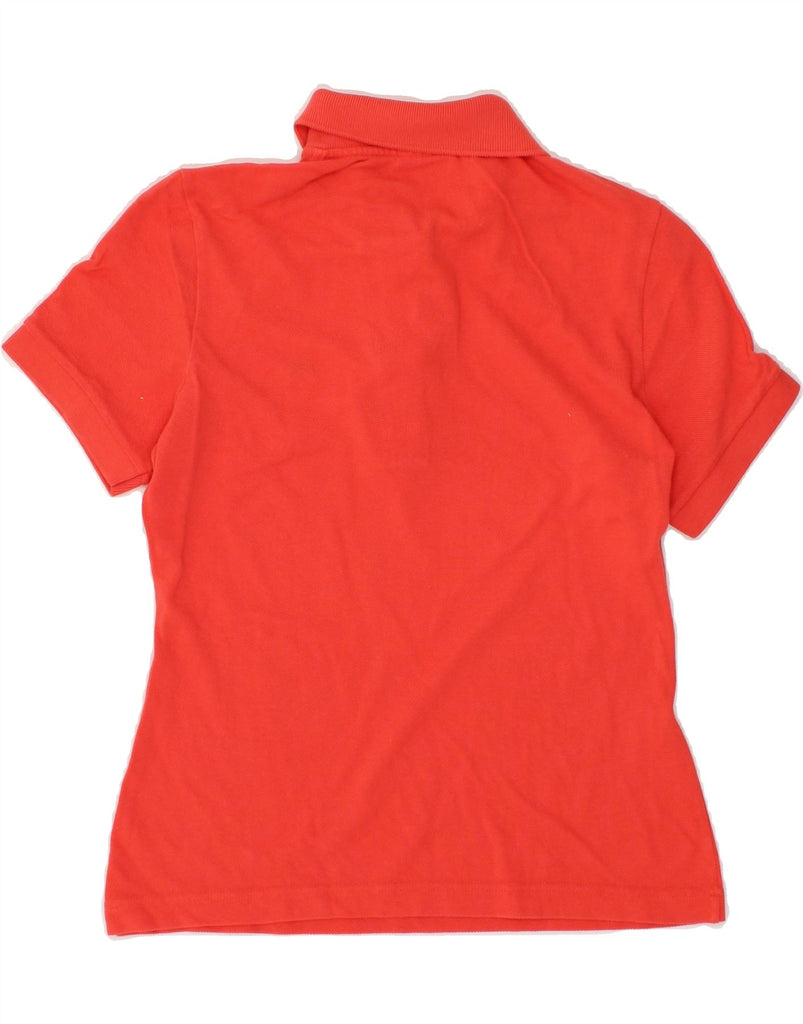 LACOSTE Womens Polo Shirt Size 38 Medium Orange Cotton Vintage Lacoste and Second-Hand Lacoste from Messina Hembry 