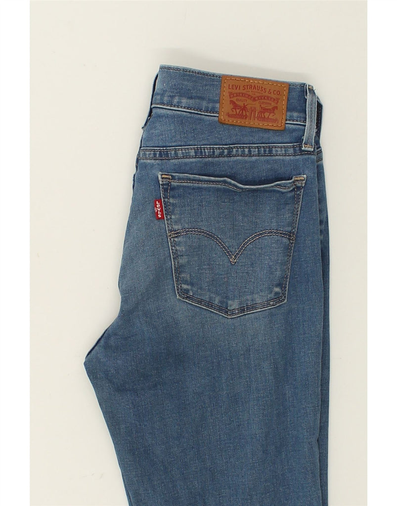 LEVI'S Womens 710 Super Skinny Jeans W27 L29 Blue Cotton | Vintage Levi's | Thrift | Second-Hand Levi's | Used Clothing | Messina Hembry 