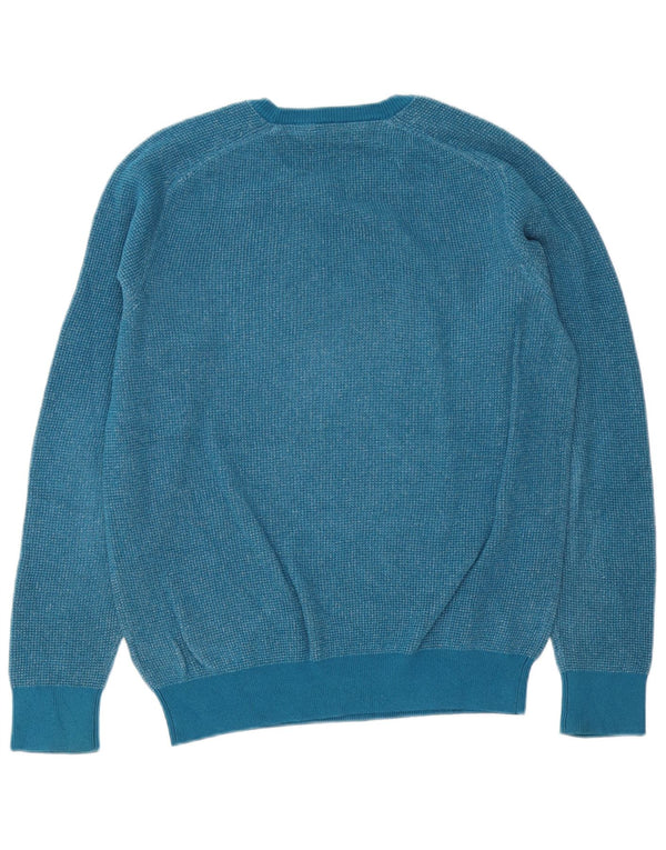 Crew Clothing Mens Crew Neck Jumper Sweater Small Blue Flecked Cotton