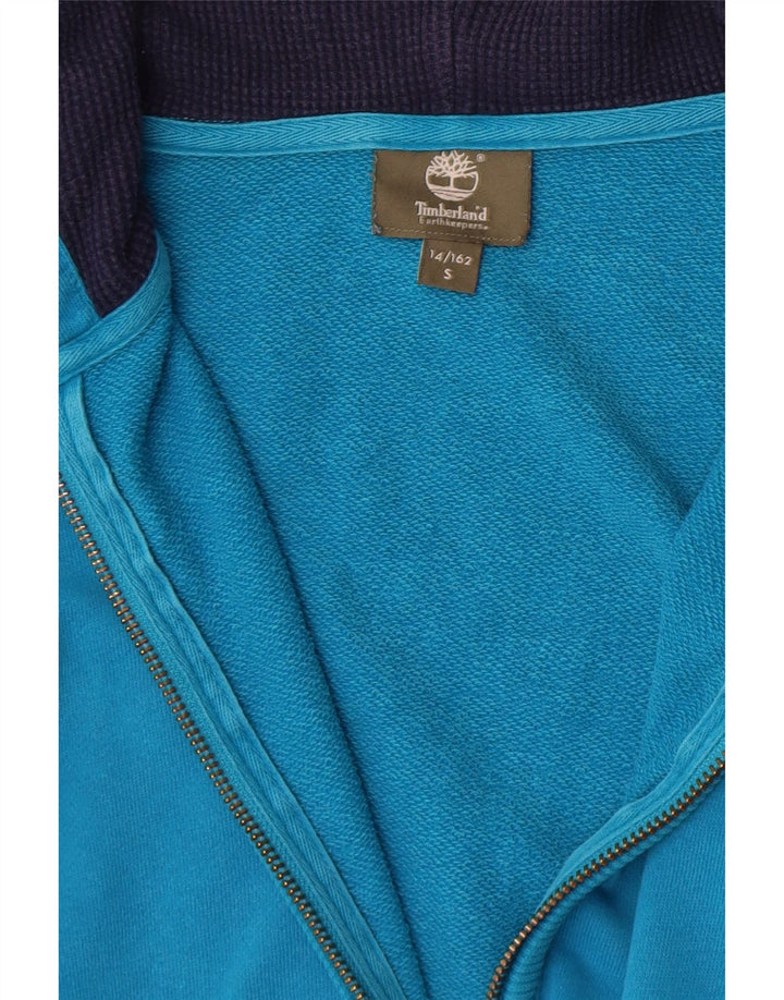 Timberland Boys Zip Hoodie Sweater 13-14 Years Small Blue