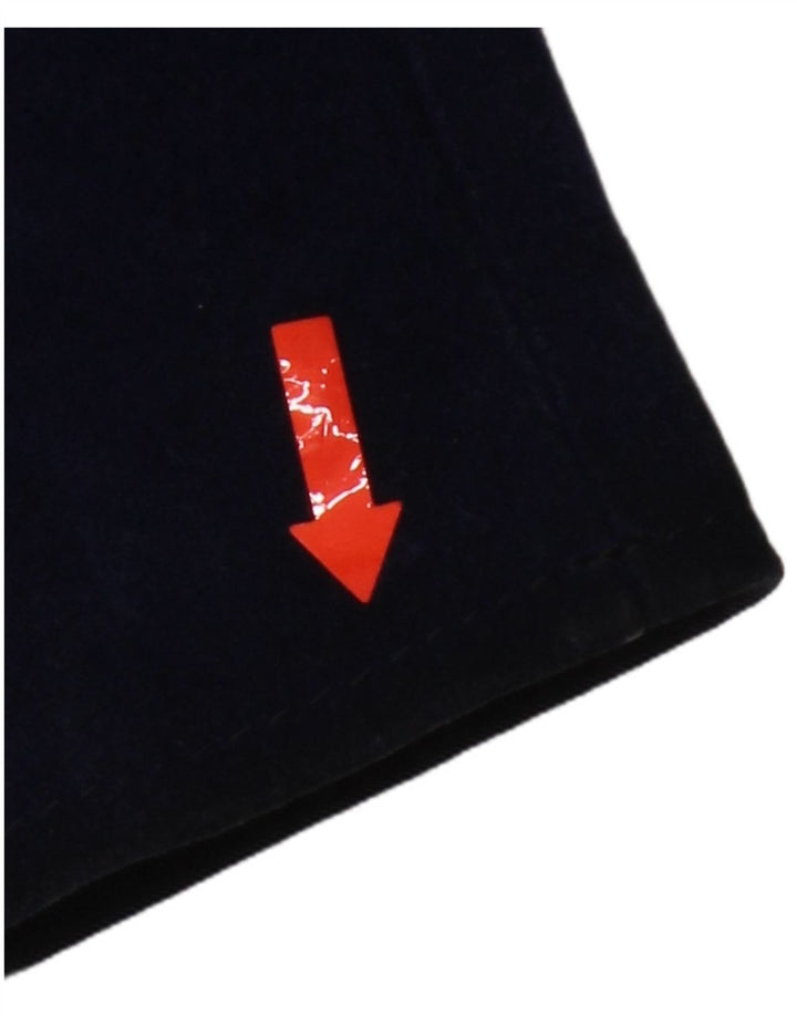 Vintage Womens Suede Jacket UK 12 Medium Navy Blue