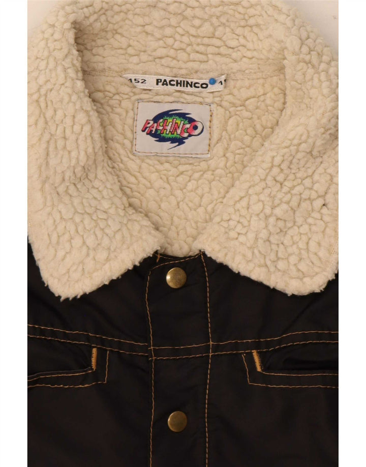 C&A Boys Sherpa Gilet 11-12 Years Black Nylon