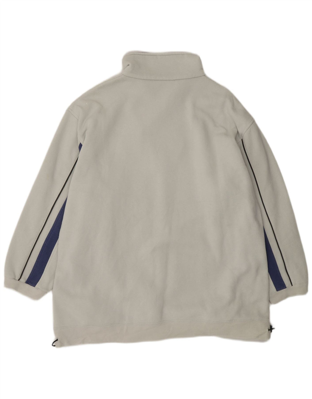 Kappa Mens Zip Neck Sweatshirt Jumper XL Off White Cotton