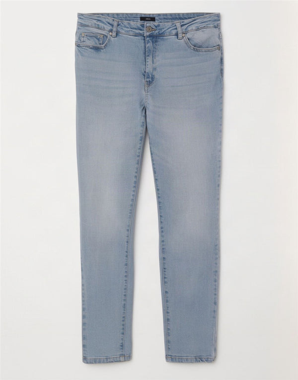 M&Co Womens Slim Jeans UK 14 Large W32 L29 Blue Cotton