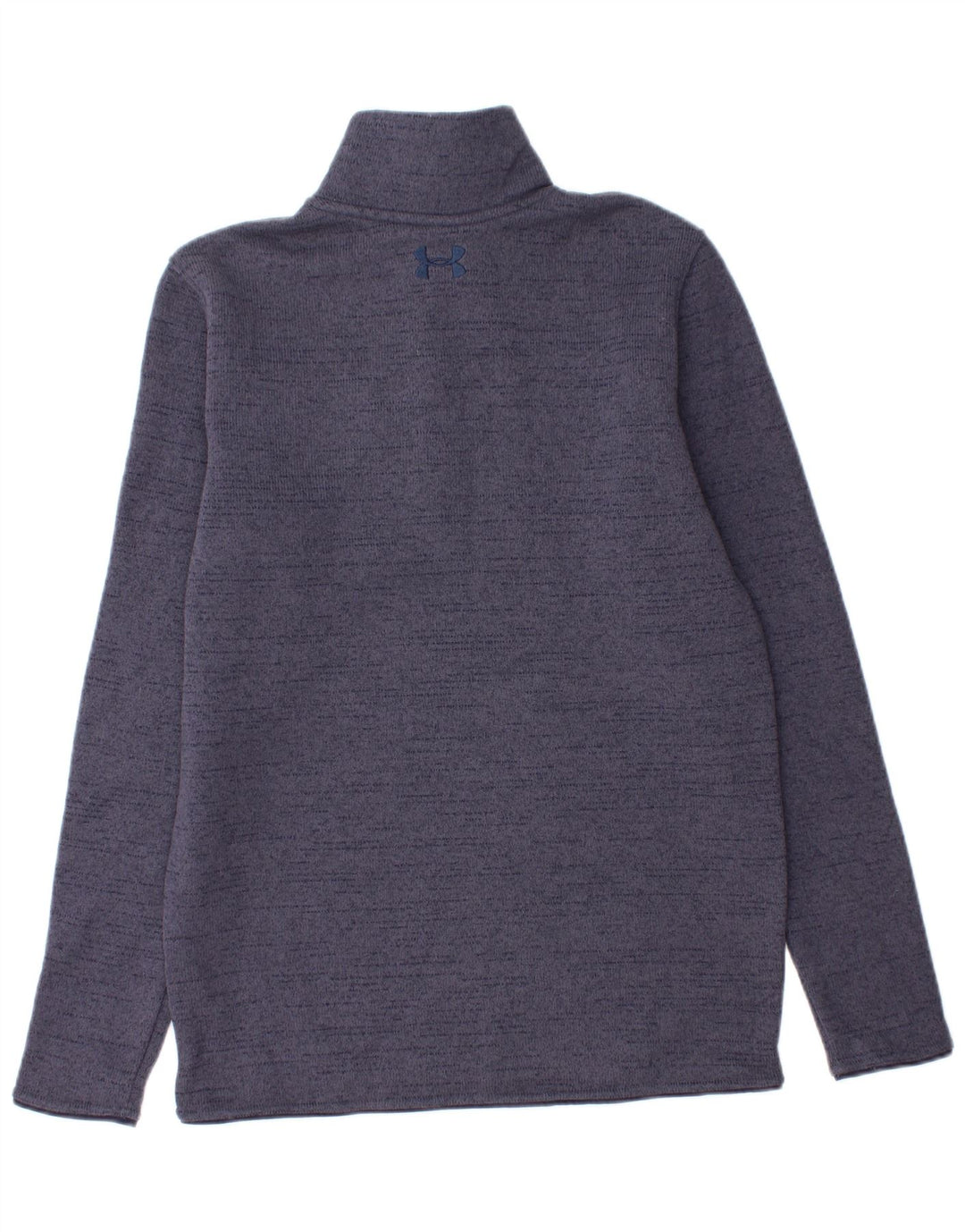 Under Armour Mens Button Neck Sweatshirt Jumper Small Purple Polyester