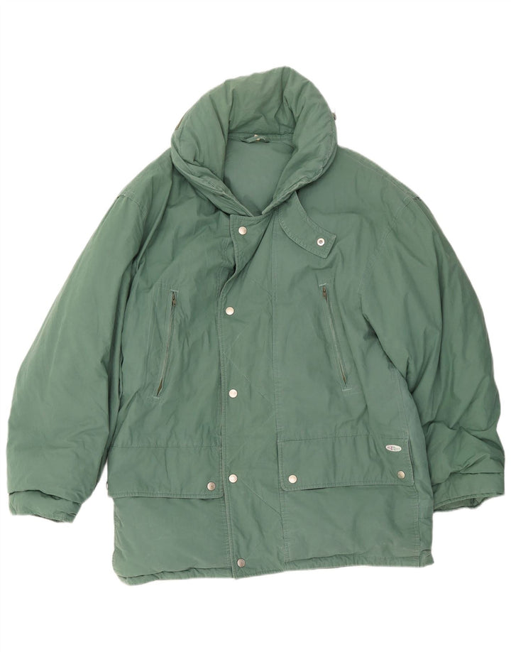 MC Ross Mens Padded Jacket UK 38 Medium Green Cotton