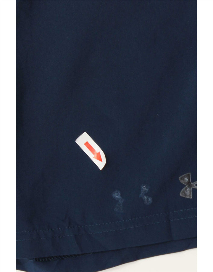 Under Armour Boys Sport Shorts 11-12 Years Large Navy Blue Polyester