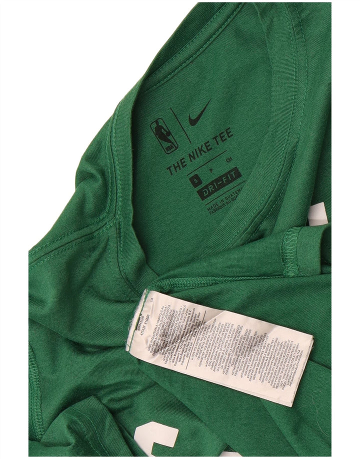 Nike Mens Celtics Graphic T-Shirt Top Small Green Polyester