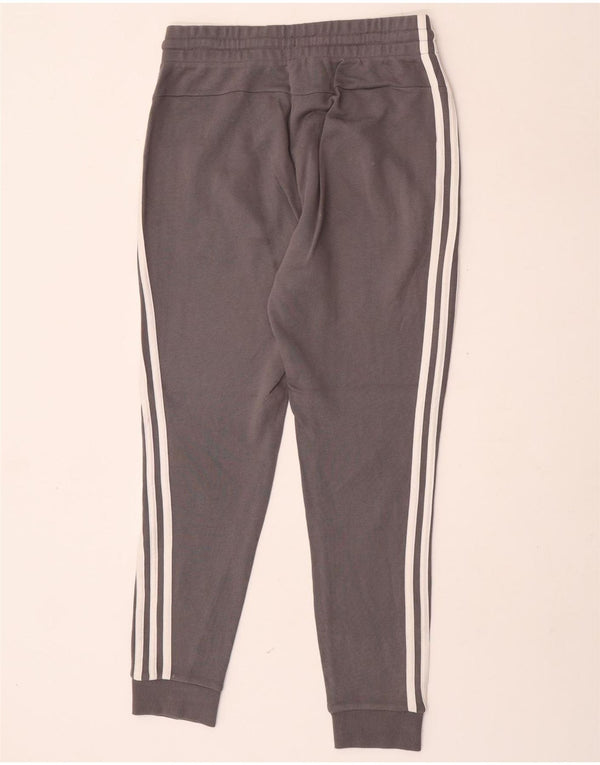 Adidas Womens Tracksuit Trousers Joggers UK 8/10 Small Grey Cotton