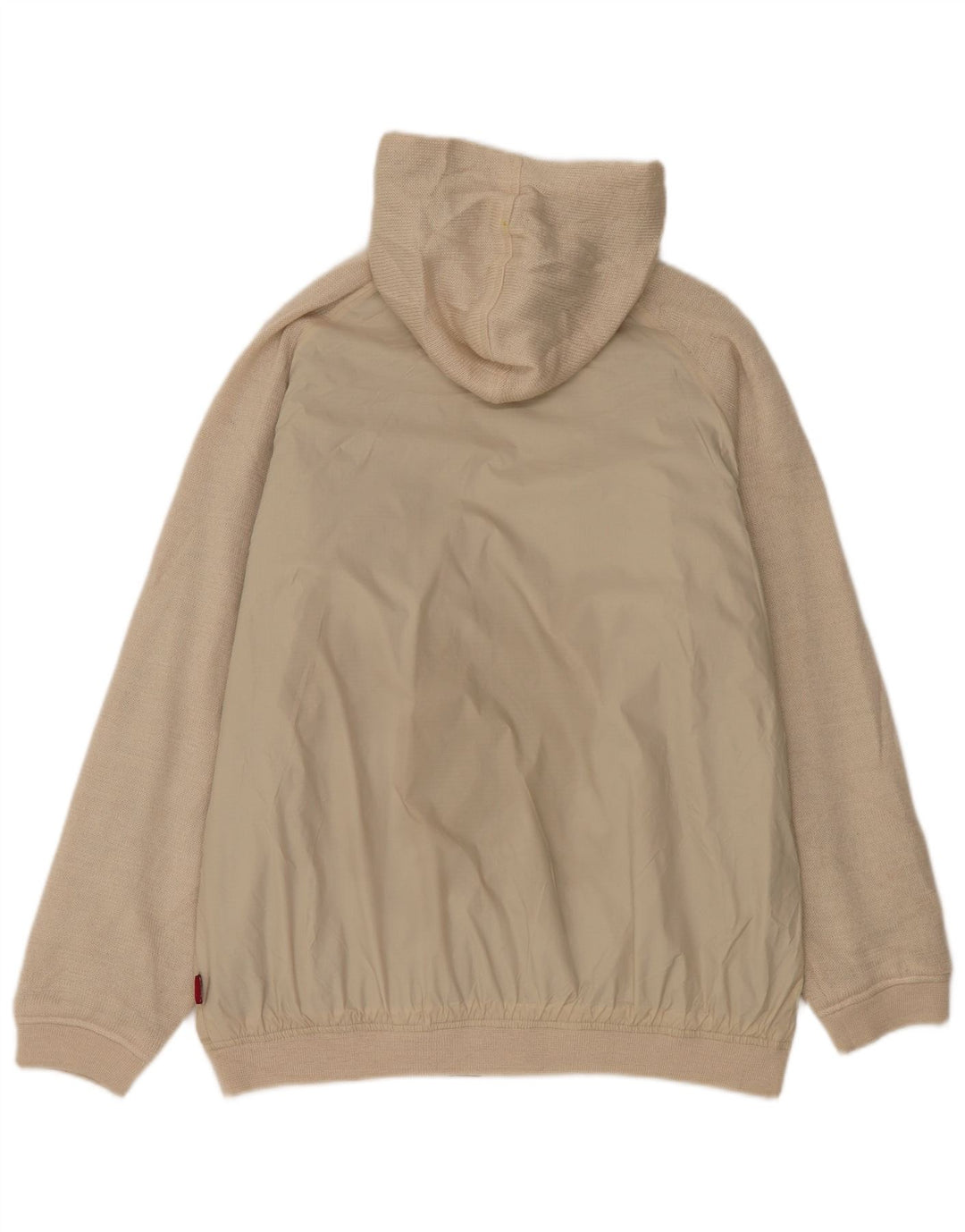 Oakley Mens Hooded Bomber Jacket UK 38 Medium Beige Nylon