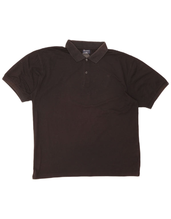 Champion Mens Polo Shirt 2XL Black Cotton