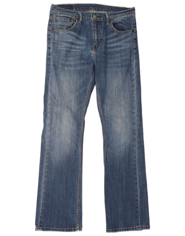Levi's Mens Bootcut Jeans W32 L32 Blue Cotton