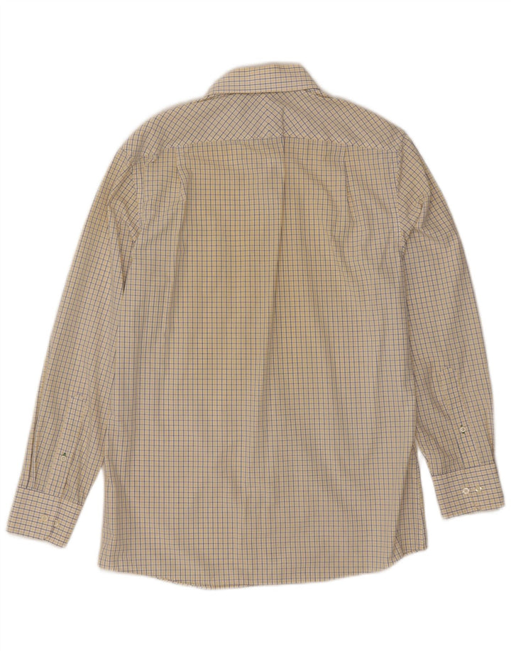 Tommy Hilfiger Mens Slim Fit Shirt Size 15 1/2 Medium White Gingham