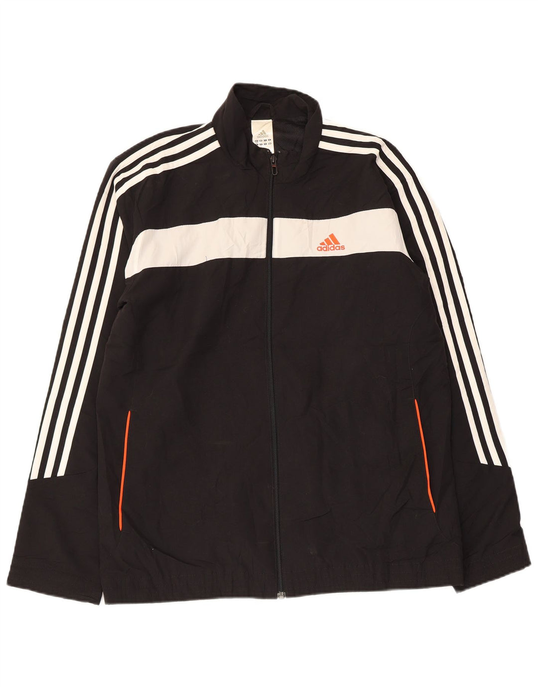 Adidas Mens Graphic Tracksuit Top Jacket UK 38/40 Medium Black Colourblock