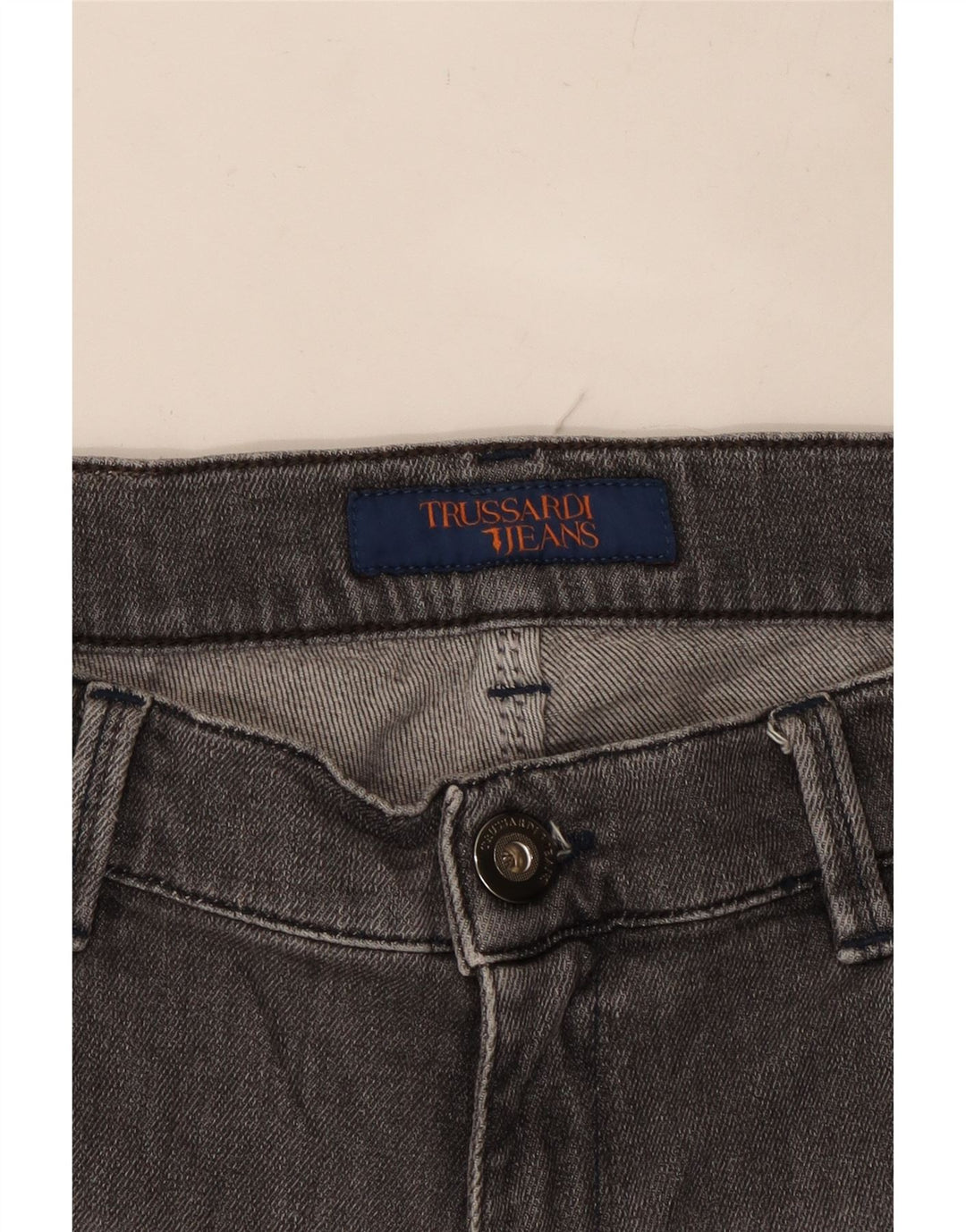 TRUSSARDI Mens Straight Jeans W30 L27 Grey