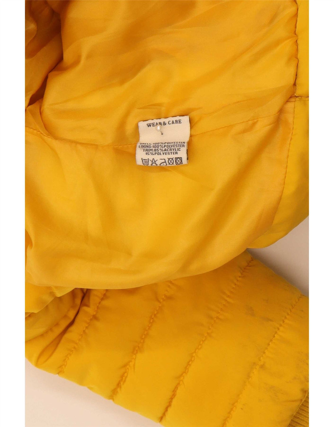Diesel Girls Padded Jacket 7-8 Years Yellow Polyester