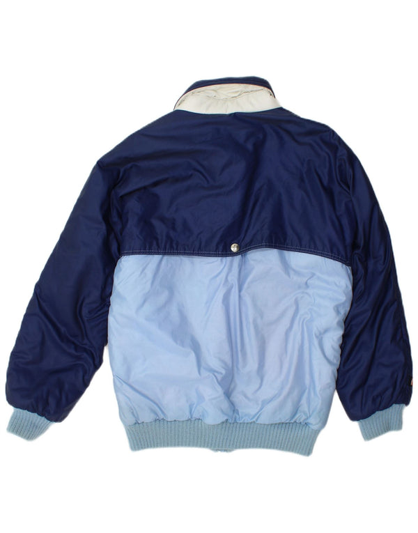 Ellesse Womens Padded Jacket IT 44 Medium Blue Colourblock