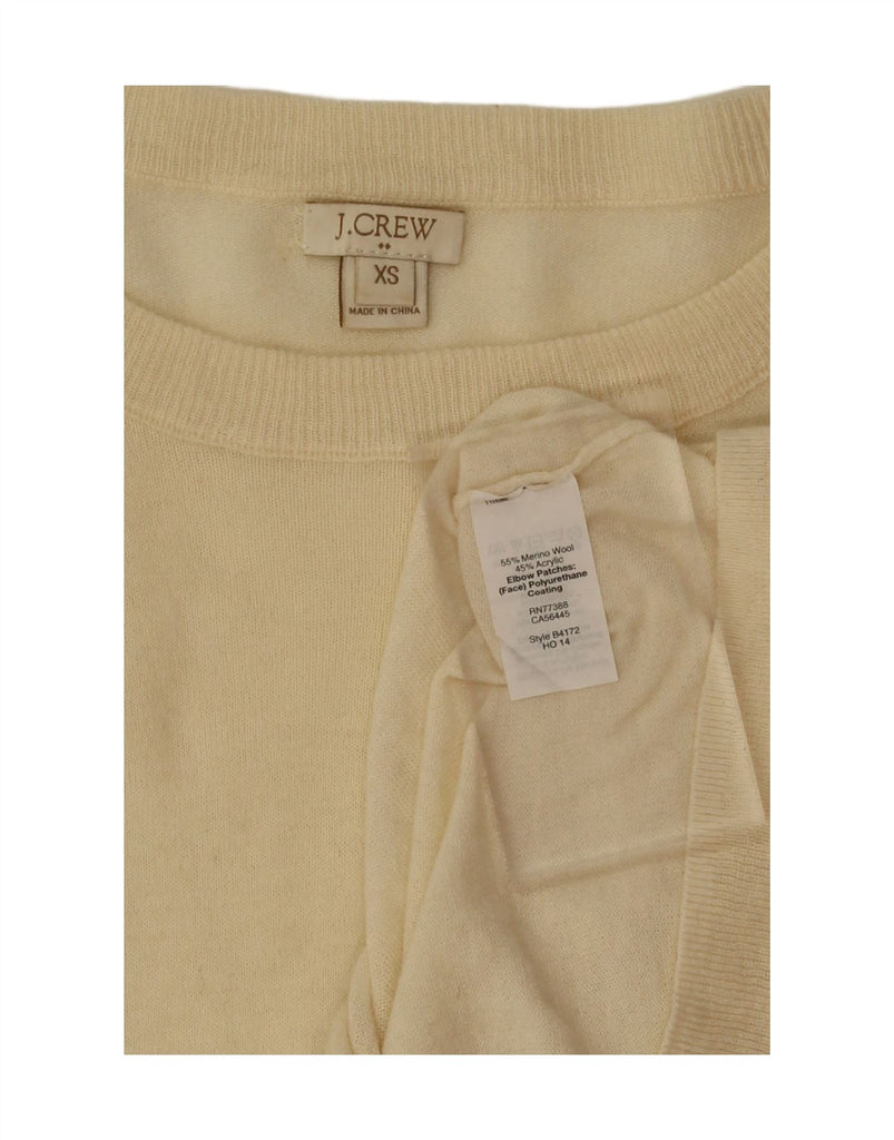 J. CREW Womens Boat Neck Jumper Sweater UK 6 XS Beige Colourblock Vintage J. Crew and Second-Hand J. Crew from Messina Hembry 