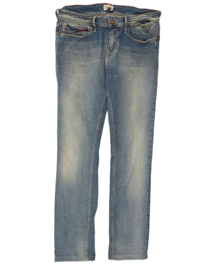 Tommy Hilfiger Womens Slim Jeans W33 L29 Blue Cotton