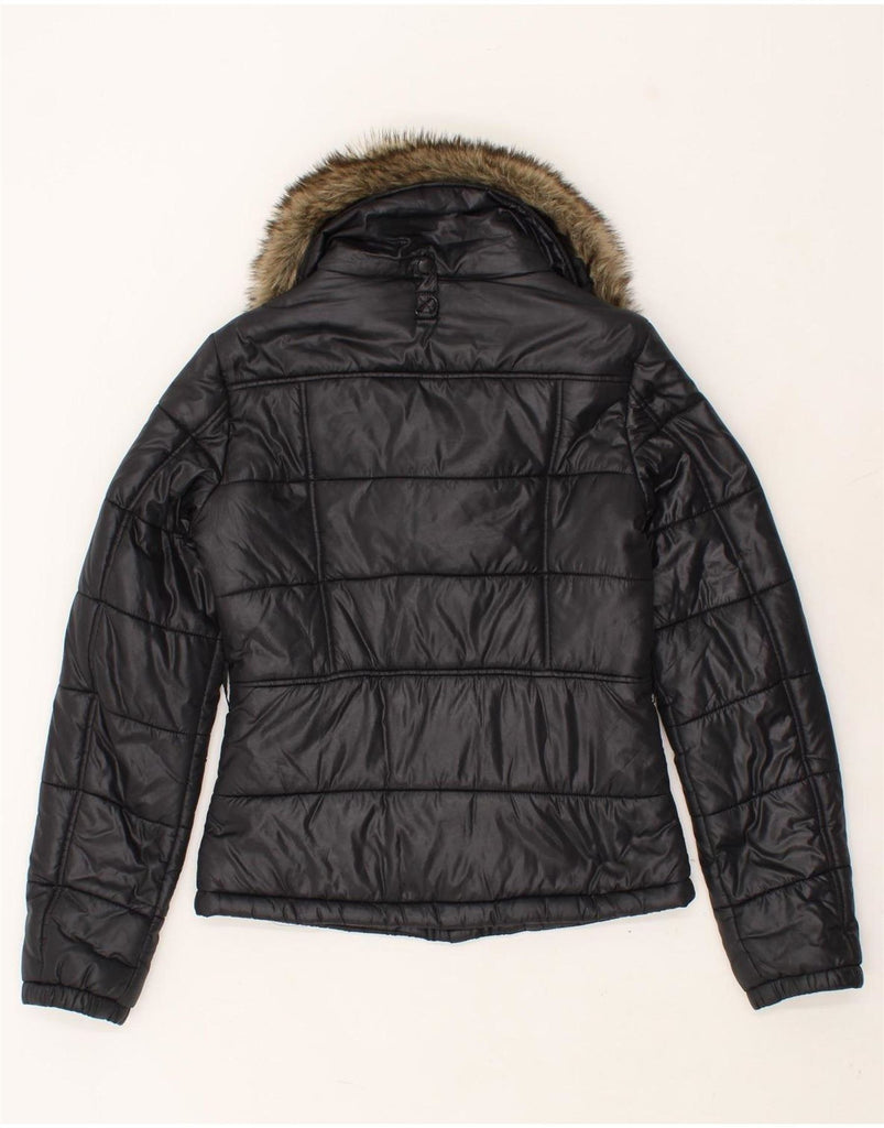 DIESEL Womens Padded Jacket UK 14 Medium Black Nylon Vintage Diesel and Second-Hand Diesel from Messina Hembry 