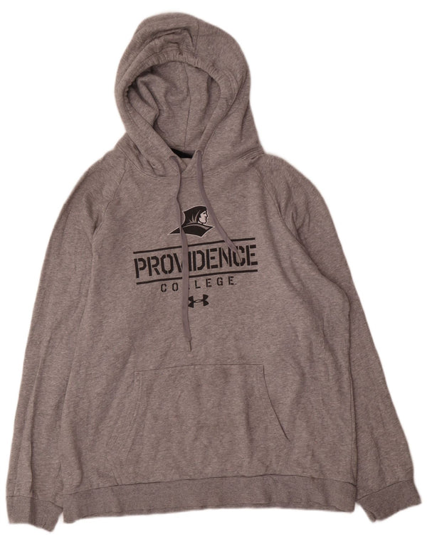 Under Armour Mens Providence College Graphic Hoodie Jumper XL Grey Cotton