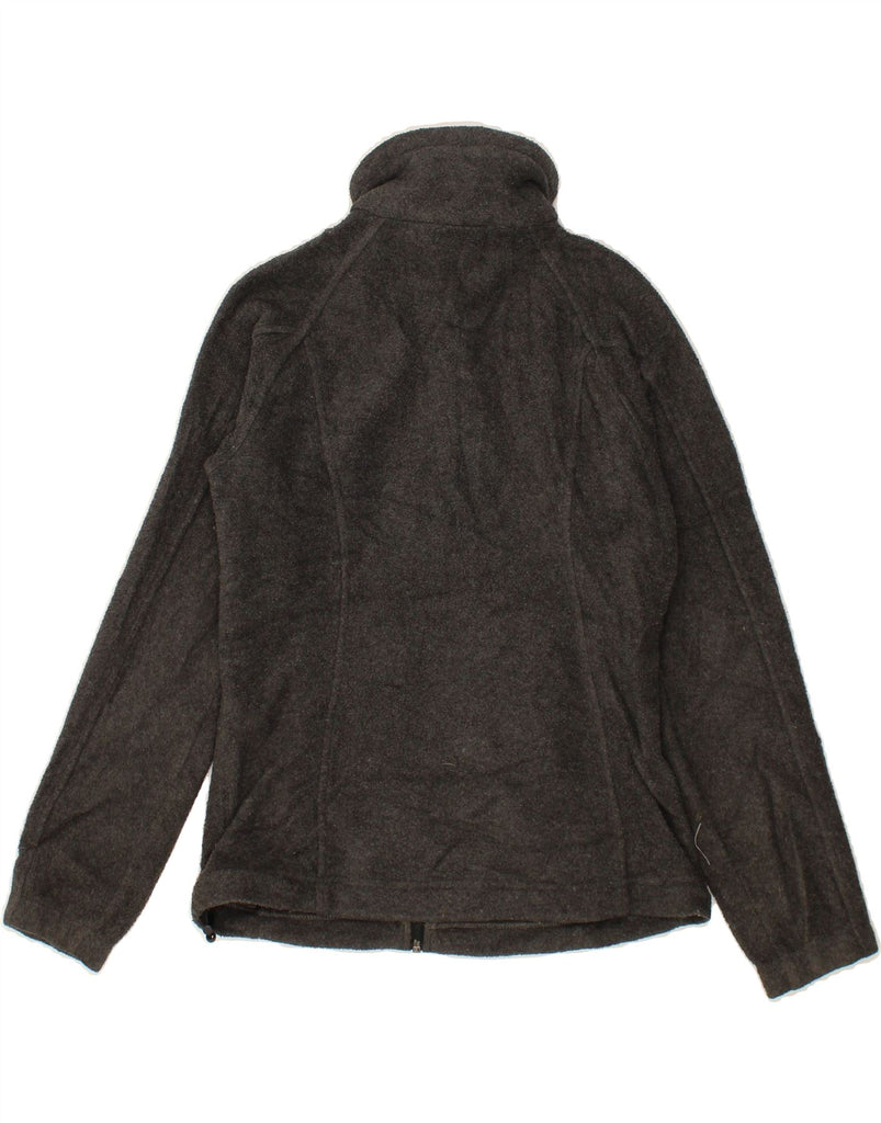 COLUMBIA Womens Loose Fit Fleece Jacket UK 6 XS Grey Polyester Vintage Columbia and Second-Hand Columbia from Messina Hembry 
