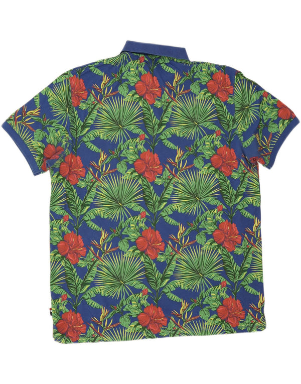 U.S. Polo Assn. Mens Shirt 3XL Blue Floral Cotton