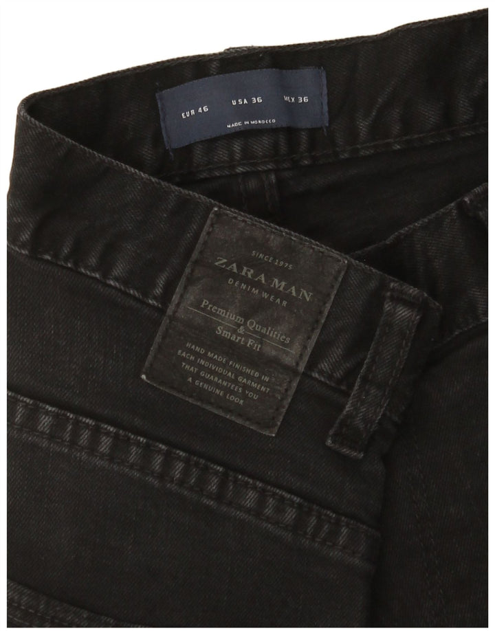 Zara Mens Slim Jeans EU 46 XL W36 L33 Black