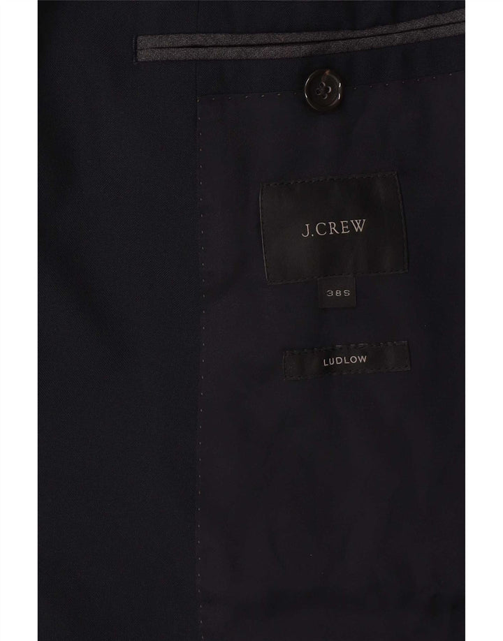 J. Crew Mens Ludlow 2 Button Blazer Jacket UK 38 Medium Navy Blue Nylon
