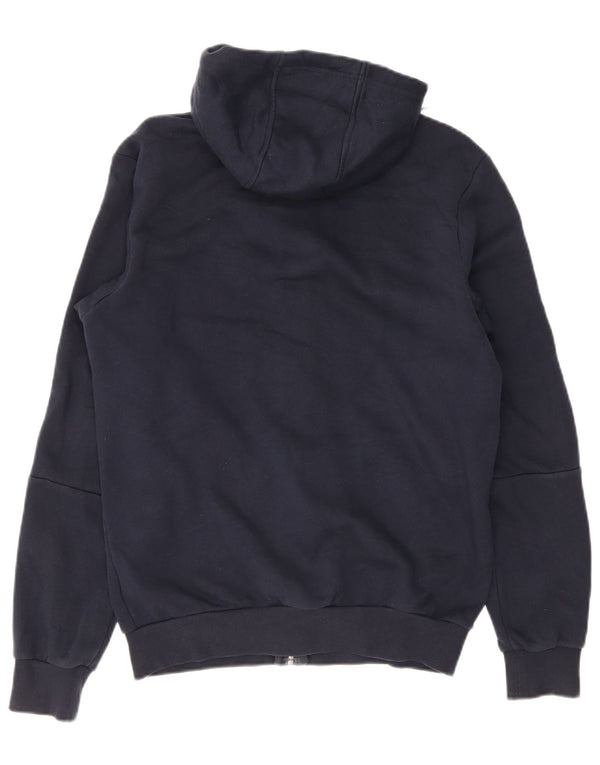 Adidas Mens Zip Hoodie Sweater Medium Navy Blue Cotton