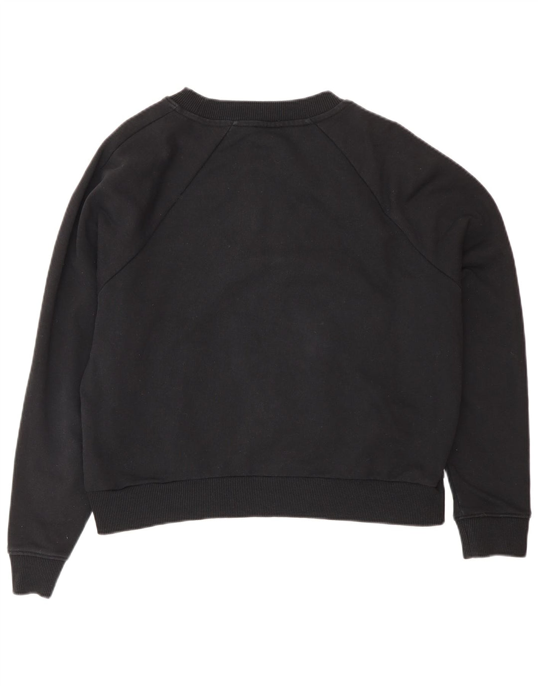Vans Womens Graphic Oversized Sweatshirt Jumper UK 14 Medium Black Cotton