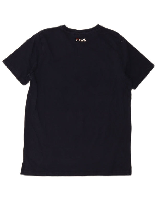 Fila Boys Graphic T-Shirt Top 11-12 Years Navy Blue