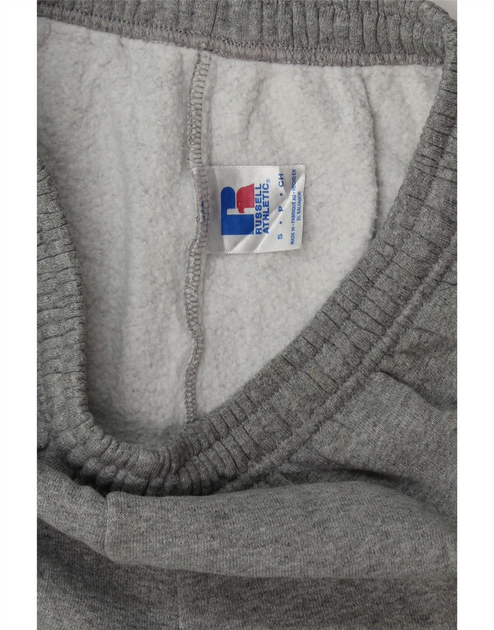 RUSSELL ATHLETIC Mens Tracksuit Trousers Small Grey Polyester Vintage Russell Athletic and Second-Hand Russell Athletic from Messina Hembry 