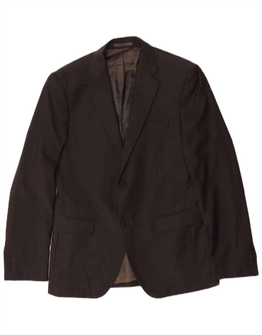 Calvin Klein Mens 2 Button Blazer Jacket IT 50 Large Grey Wool